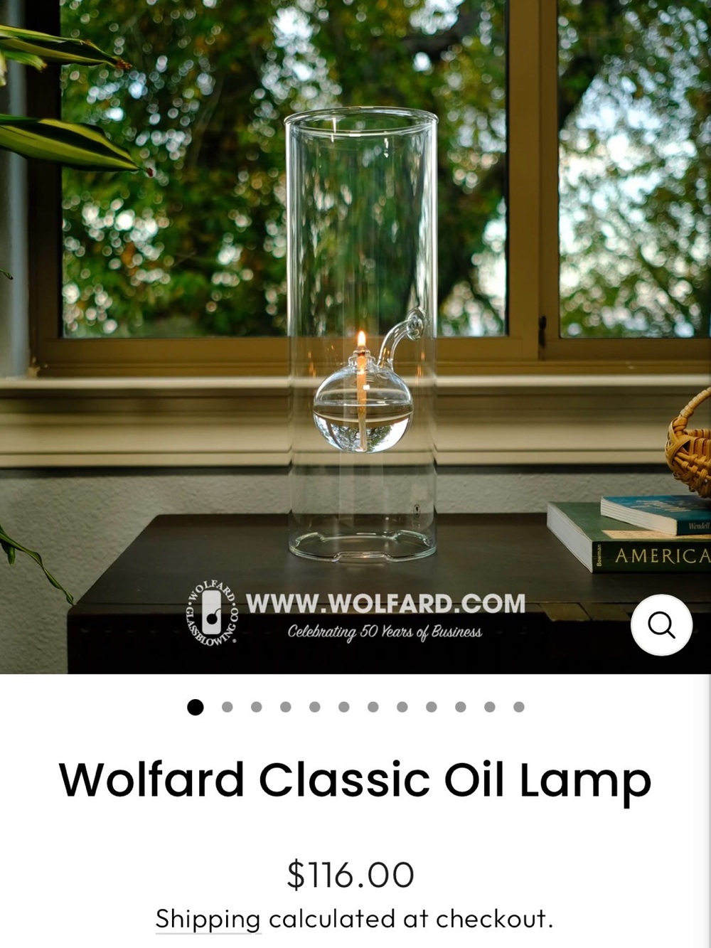 Classic Clear Glass Oil Lamp - Clear